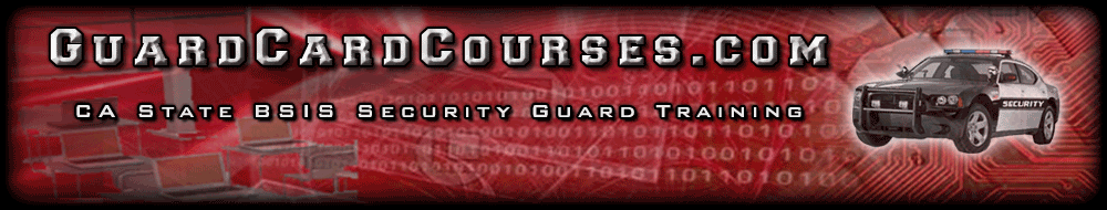 GuardCardCourses.com - Online Security Guard Training